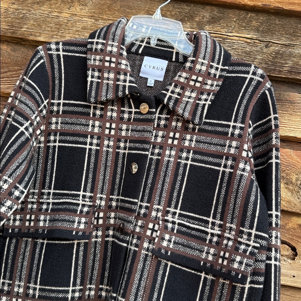 Cyrus plaid button down jacket soft - image 2